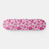 BOHEMIAN PINK PAISLEY SKATEBOARD DECK (Horizontaal)