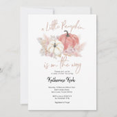 Bohemian Pink Pumpkin is onderweg Invitation Kaart (Voorkant)