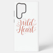 Bohemian Pink Script Typography Samsung Galaxy Hoesje (Achterkant)