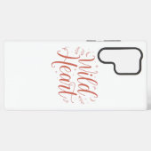 Bohemian Pink Script Typography Samsung Galaxy Hoesje (Achterkant horizontaal)