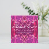 Bohemian Pink Vrijgezellenfeest Party Invitation Kaart (Staand voorkant)