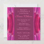 Bohemian Pink Vrijgezellenfeest Party Invitation Kaart (Achterkant)