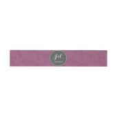 Bohemian Plum Floral Wedding Belly Band Uitnodigingen Wikkel (Vlak)