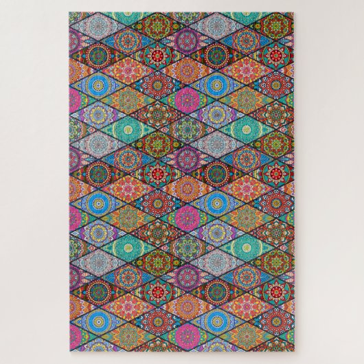 Bohemian Quilt Design Legpuzzel (Verticaal)