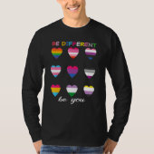 Bohemian Rainbow Be Different Be You Lbgtq Pride G T-shirt (Voorkant)