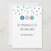 Bohemian Rainbow Christmas Feestdagenkaart (Achterkant)