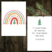 Bohemian Rainbow Het is de mooiste tijd Feestdagenkaart