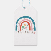 Bohemian Rainbow Kerstvakantie Cadeaulabel