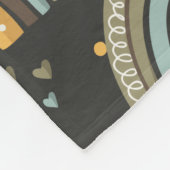 Bohemian Rainbow Pattern Fleece Deken (Hoek)