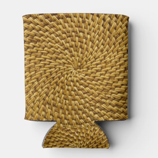 Bohemian Rattan Basketweve Wicker Koelbox Blikjeskoeler (Achterkant)