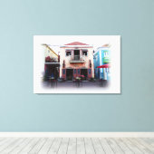 Bohemian Restaurant Canvas Afdruk (Insitu (Houten vloer))