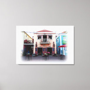 Bohemian Restaurant Canvas Afdruk