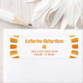 Bohemian Retro Sunshine Personalize Return Address Etiket (Insitu)