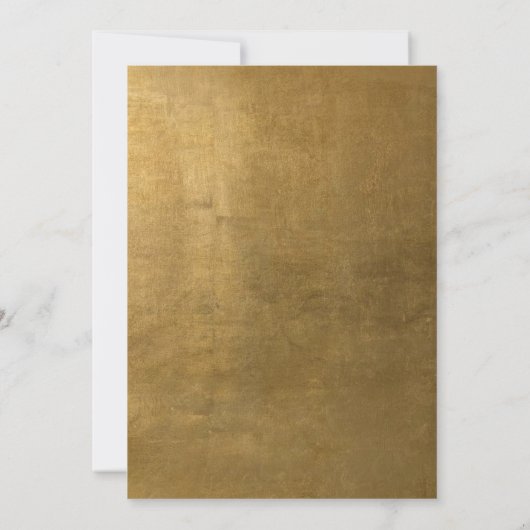 Bohemian Rich Gold Sla de datum kalender Kaart (Achterkant)