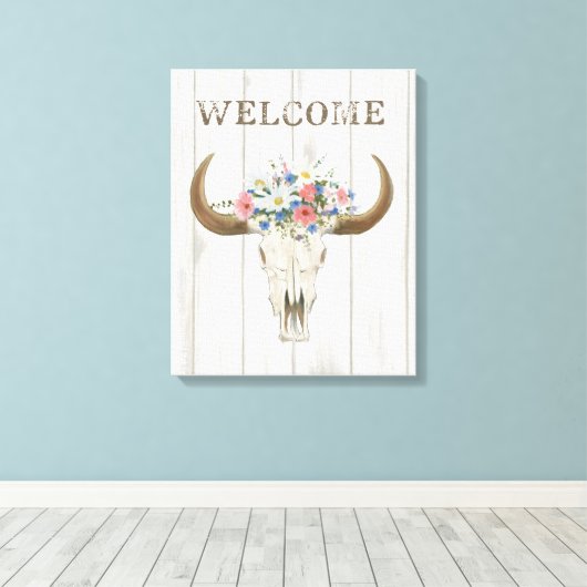 Bohemian Rising II Welkom Canvas Afdruk (Insitu (Houten vloer))