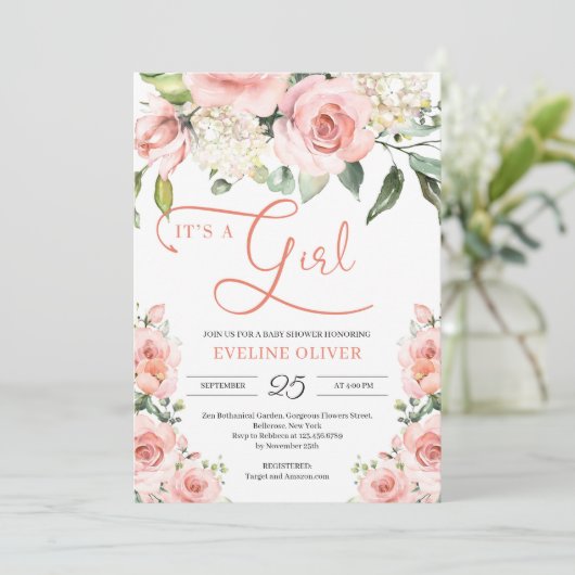 Bohemian romantische blozen bloesem het is een mei kaart (Staand voorkant)