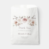 Bohemian Roos bruiloft Bedankzakje (Voorkant)