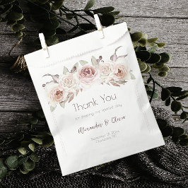 Bohemian Roos bruiloft Bedankzakje