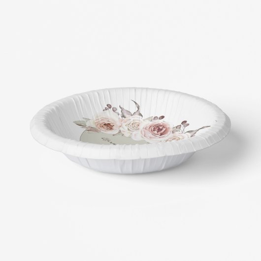 Bohemian Roos bruiloft Papieren Kommen (Gebogen)