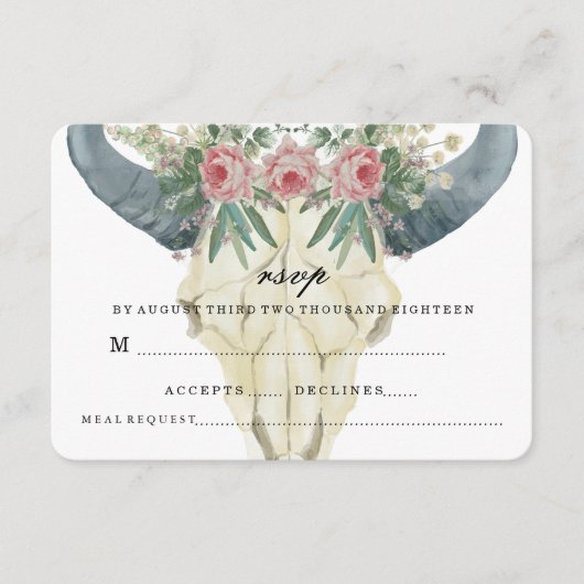 BOHEMIAN ROSES TROUW RSVP (Voorkant)