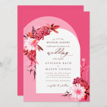 Bohemian roze Herfst bloemboog foto bruiloft