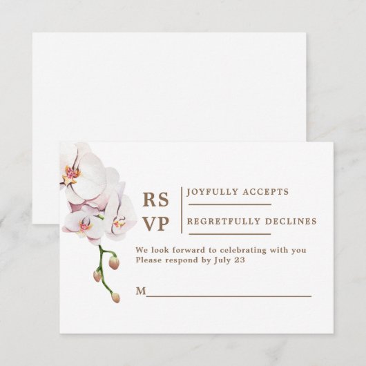 Bohemian RSVP-trouwkaart RSVP Kaartje (Voorkant / Achterkant)