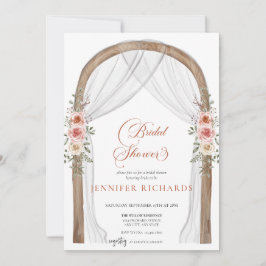 Bohemian Rustic |  ROOS VRIJGEZELLENFEEST Kaart