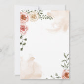 Bohemian Rustic |  ROOS VRIJGEZELLENFEEST Kaart (Achterkant)