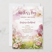 Bohemian Rustic Springtime Floral Mothers Day Kaart (Voorkant)