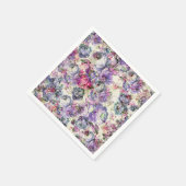 Bohemian rustiek roze lavendel bloemenmolen Servetten (Hoek)