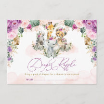 Bohemian Safari Oerwoud Baby shower Luier Raffle