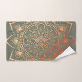 Bohemian Sage Groene Perzik Mandala Badhanddoek Se Bad Handdoek (Handdoek)