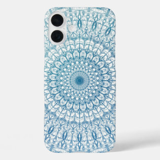 Bohemian Sky en Turquoise Blue Fractal Design iPhone 16 Plus Hoesje
