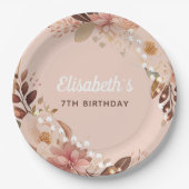 Bohemian Slumber Pajama Party - Gepersonaliseerd Papieren Bordje (Voorkant)