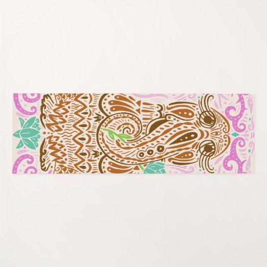 Bohemian Snuffleupagus Yogamat (Voorkant (horizontaal))