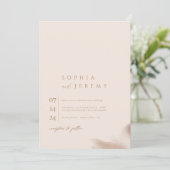 Bohemian Soft Natural Pastel Photo Arch Weddenscha Kaart (Staand voorkant)