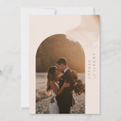 Bohemian Soft Natural Pastel Photo Arch Weddenscha Kaart (Achterkant)