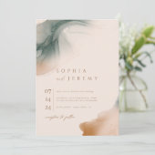 Bohemian Soft Natural Pastel Photo Arch Weddenscha Kaart (Staand voorkant)