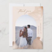 Bohemian Soft Natural Photo Arch Hartelijk dank Kaart (Voorkant)