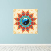 Bohemian Spirit Yin Yang Verpakt Canvas (Insitu (Houten vloer))