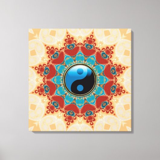 Bohemian Spirit Yin Yang Verpakt Canvas (Voorkant)