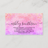 Bohemian Spiritual Pink Mandala Boho Visitekaartje (Achterkant)