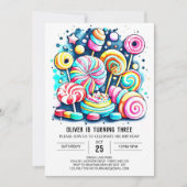 Bohemian Sprinkles Zoete Chocolade Verjaardag Kaart (Voorkant)