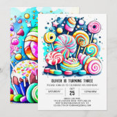 Bohemian Sprinkles Zoete Chocolade Verjaardag Kaart (Voorkant / Achterkant)