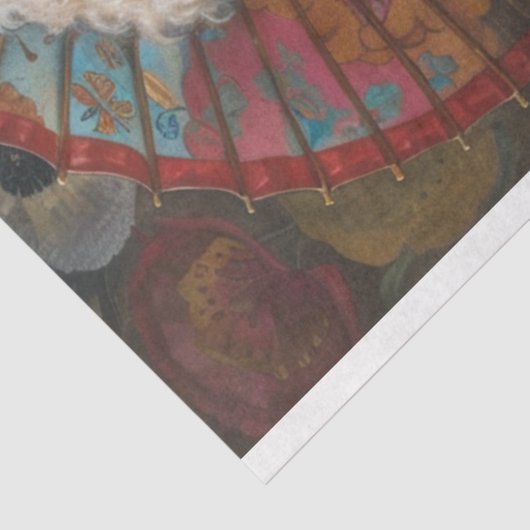 Bohemian Standard Poodle Decoupage Tissuepapier (Detail)