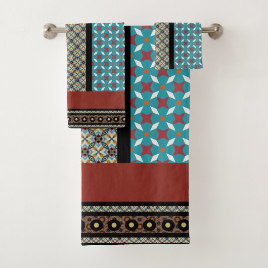 Bohemian Starburst Bad Handdoek (Insitu)