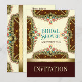 Bohemian Stars Bridal Shower Kaart (Voorkant / Achterkant)