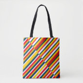 Bohemian Striped Tote Bag (Voorkant)