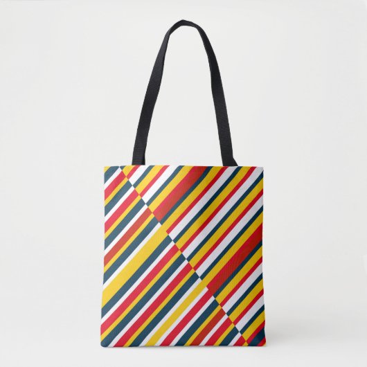 Bohemian Striped Tote Bag (Voorkant)