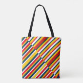 Bohemian Striped Tote Bag (Achterkant)